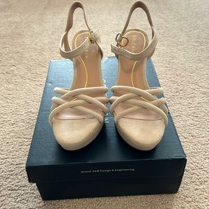 Never worn Cole Haan shoes.  Perfect nude color very comfortable.  Excellent